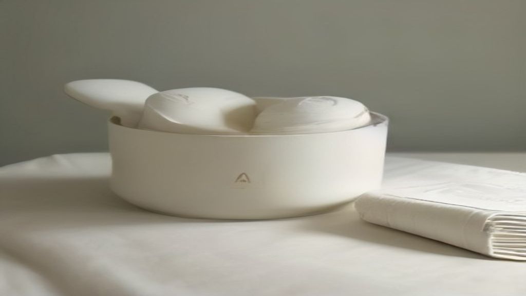 Minimalist cinematic editorial photography, warm cream and soft neutral tones, calm and premium, matching a se