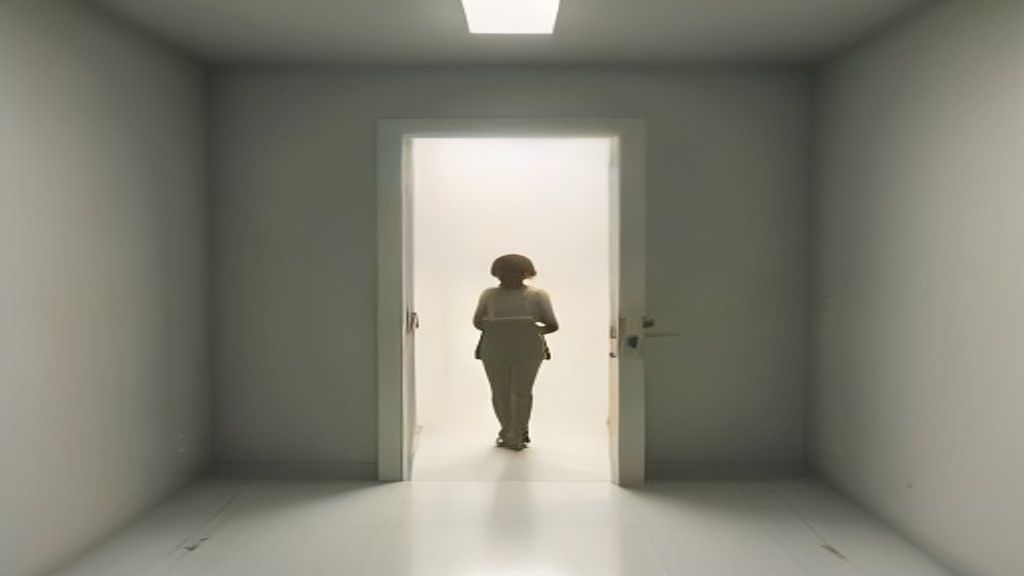 Minimalist cinematic editorial photography, warm cream and soft neutral tones, calm and premium; overhead view