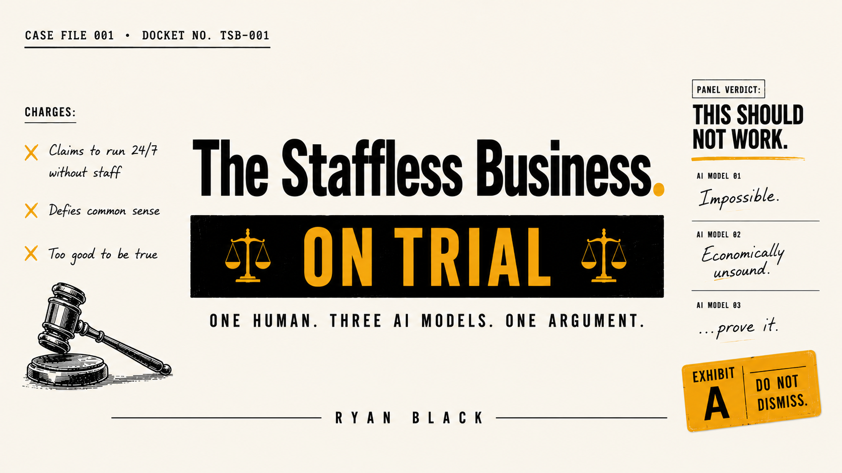 The Staffless Business on Trial podcast cover